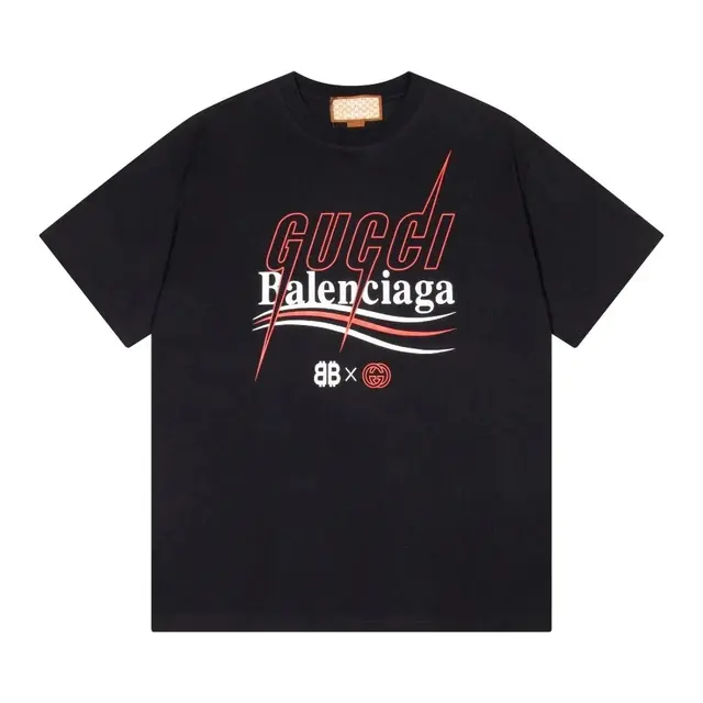 Balenciaga x Gucci Hacker Project Black T-Shirt