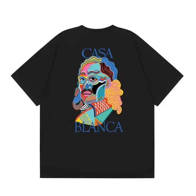 Casablanca Cubism Portrait T-Shirt Black