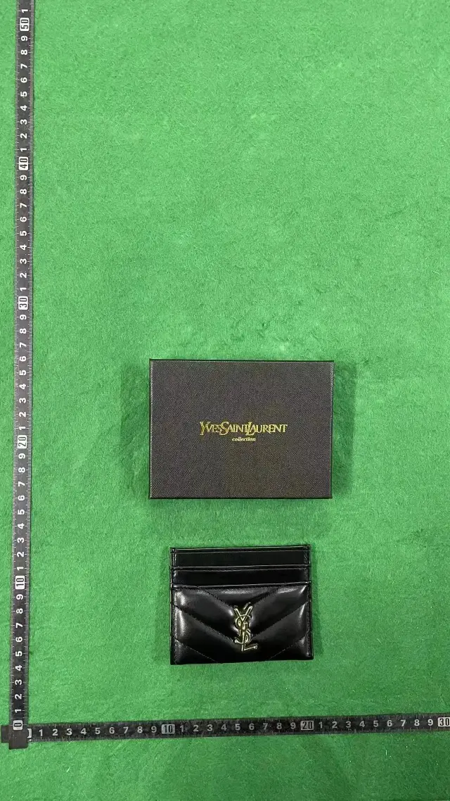 Saint Laurent Monogram Matelasse Card Holder Black