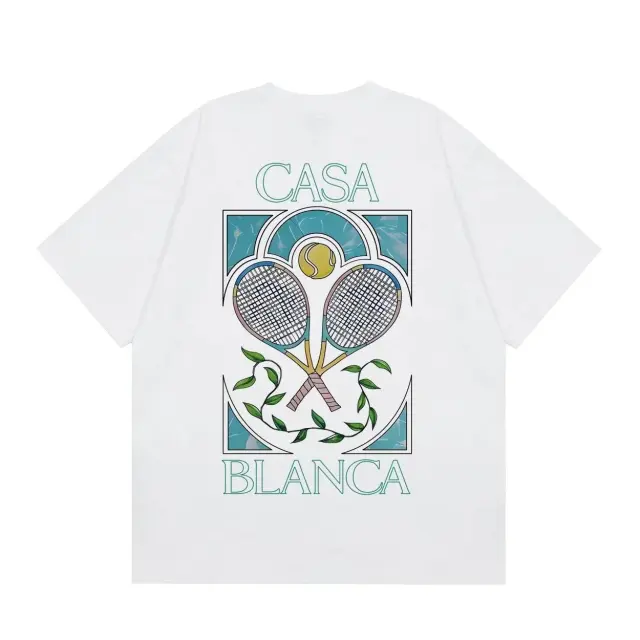 Casablanca Tennis Graphic T-Shirt White