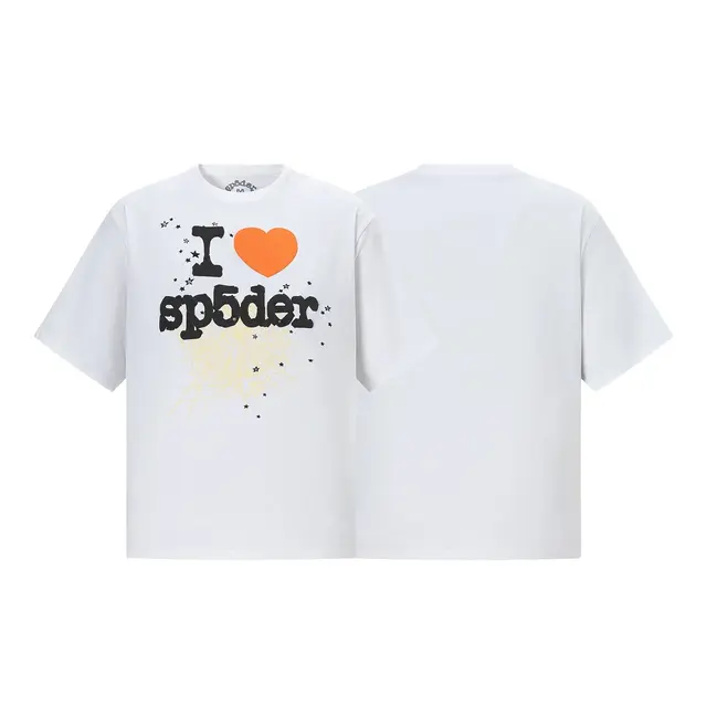 Sp5der I Love Sp5der Tee Orange Heart