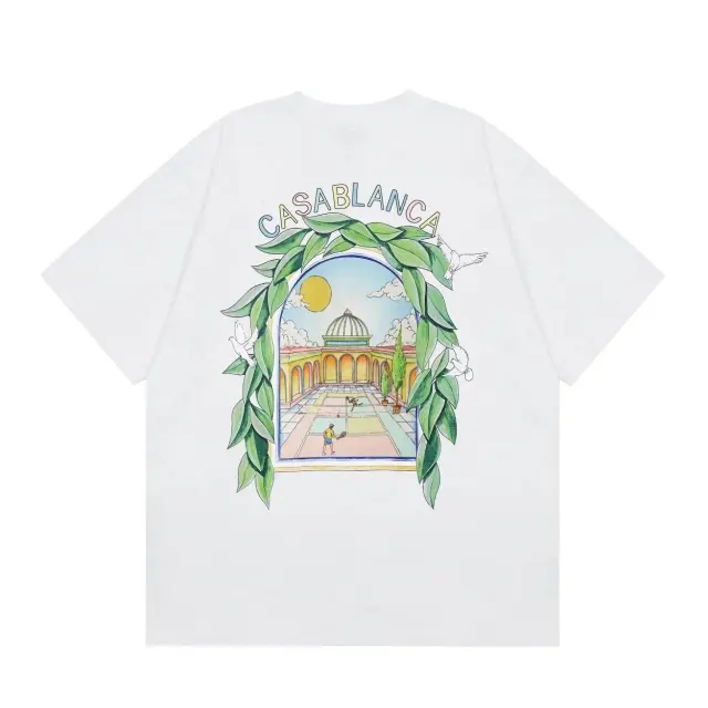 Casablanca Archway Graphic T-Shirt White