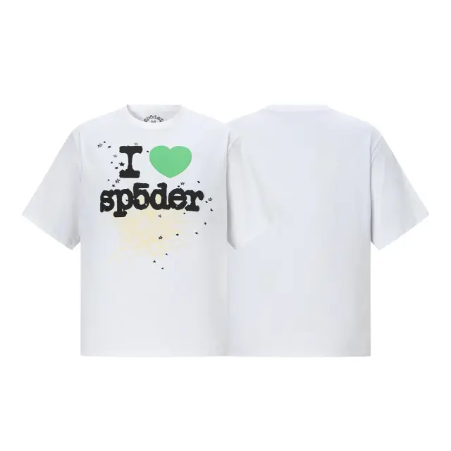 Sp5der I Love Sp5der Tee Green Heart