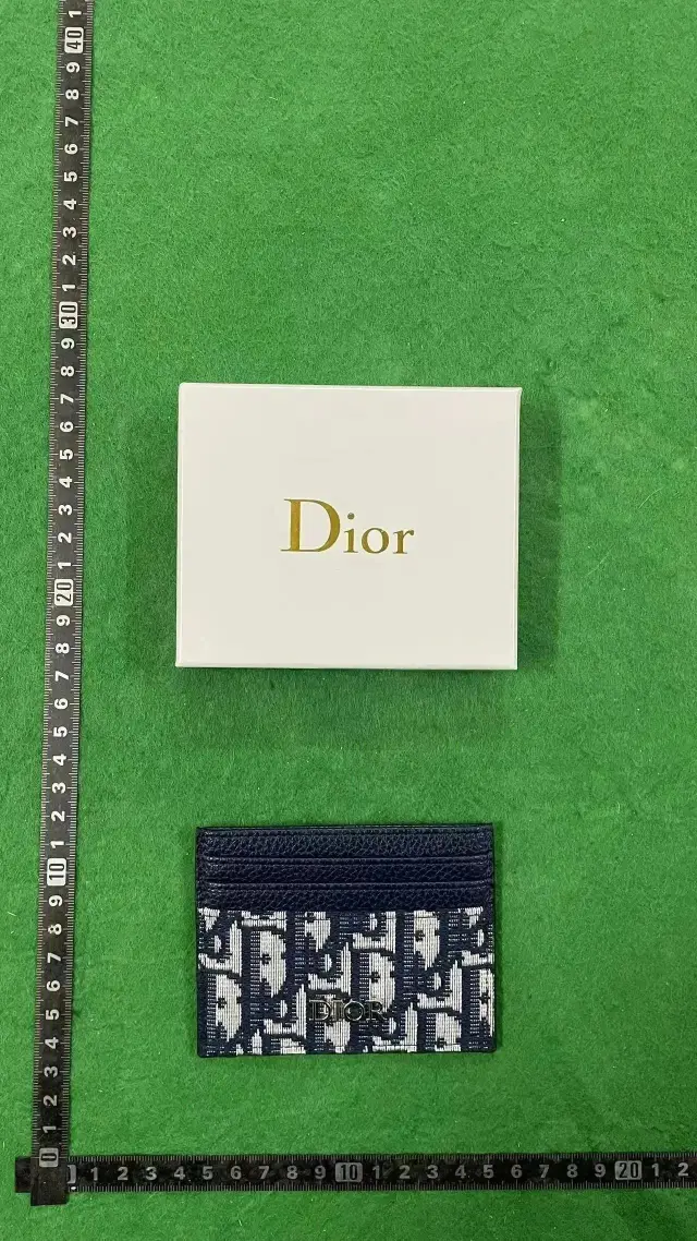 Dior Oblique Card Holder Navy