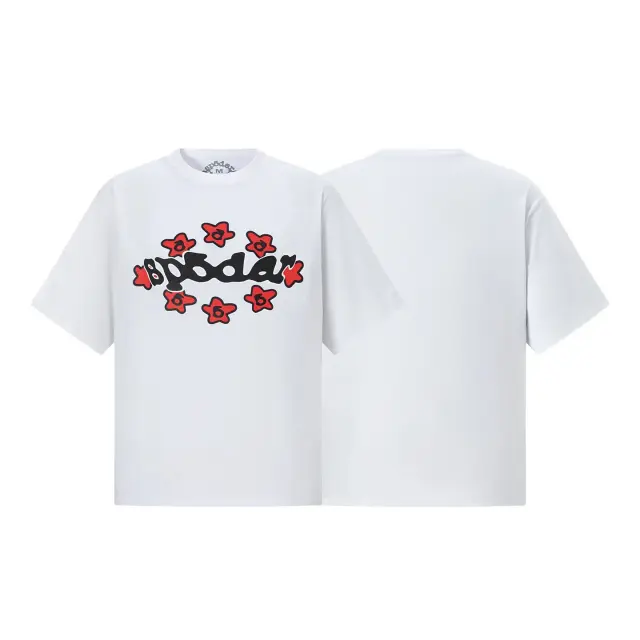 Sp5der Star Flower Logo Tee White