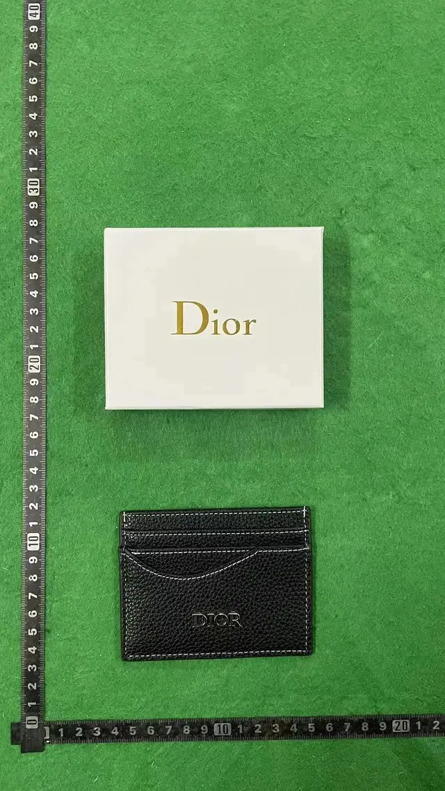 Dior Leather Card Holder Black