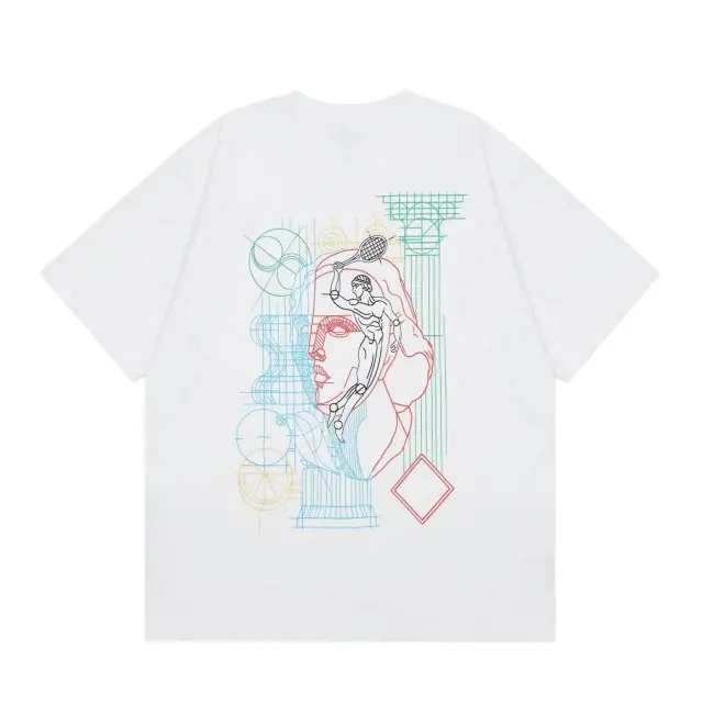 Casablanca Architectural Tennis Line T-Shirt White