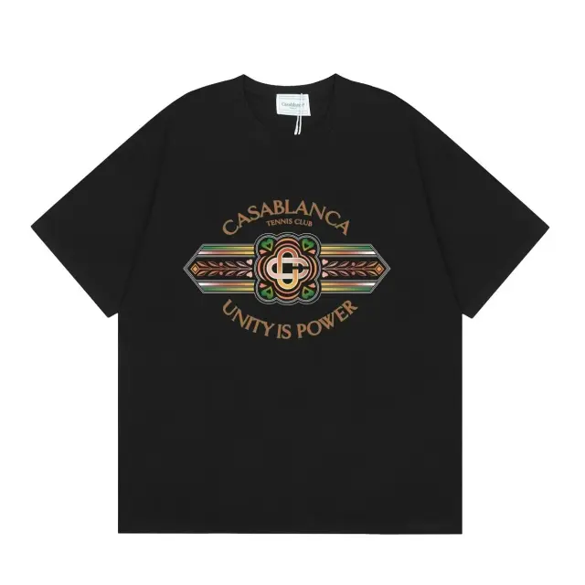 Casablanca Unity Is Power Emblem T-Shirt Black