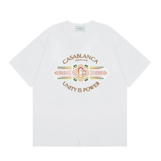 Casablanca Unity Is Power White T-Shirt