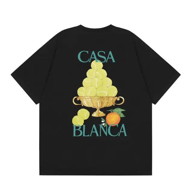Casablanca Tennis Trophy Black T-Shirt