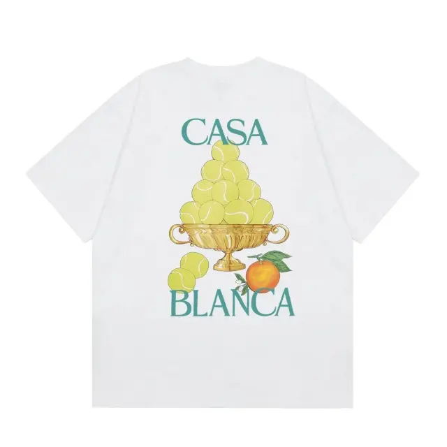Casablanca Tennis Trophy White T-Shirt