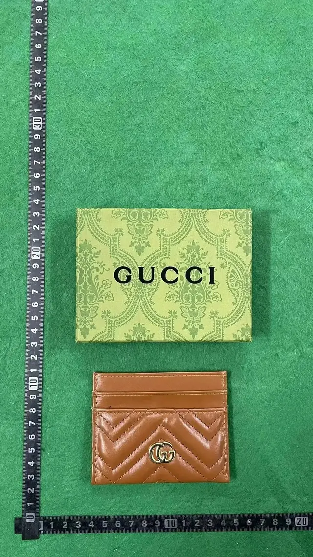 Gucci Marmont Brown Leather Card Case