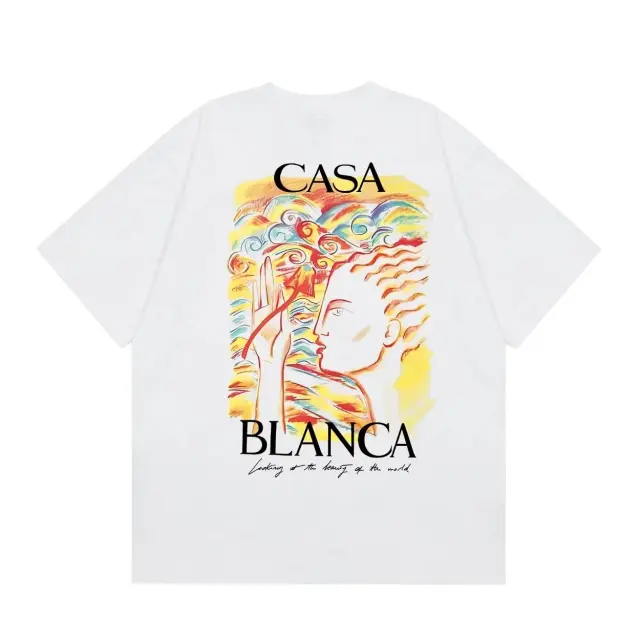Casablanca Art Portrait Graphic Tee White