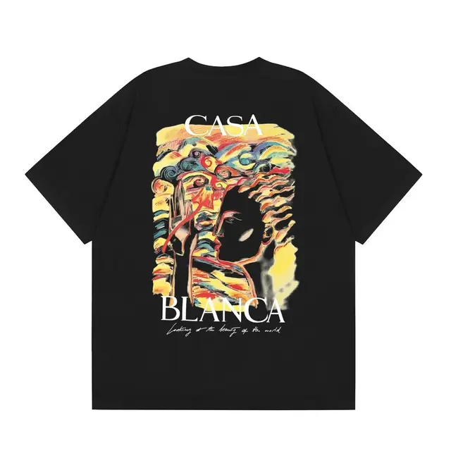 Casablanca Art Portrait Graphic Tee Black