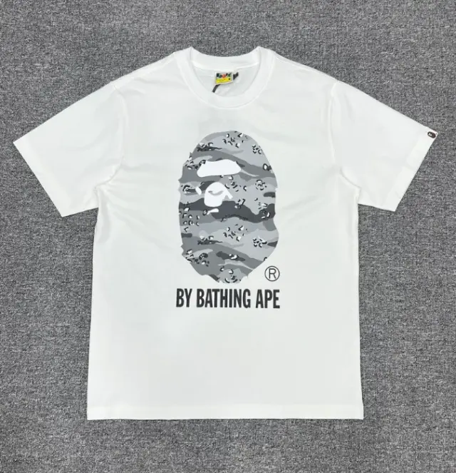 A Bathing Ape Camo Ape Head T-Shirt White
