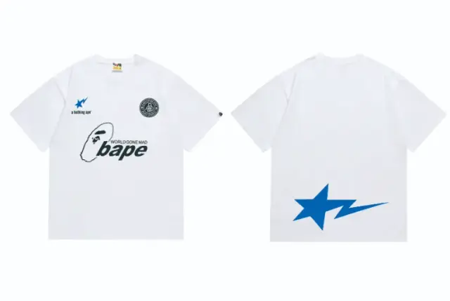 A Bathing Ape World Gone Mad White T-Shirt