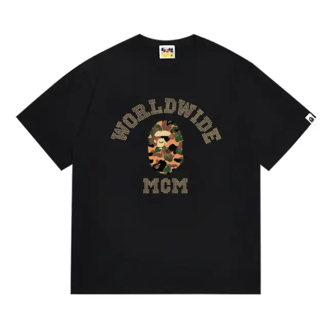 A Bathing Ape x MCM Worldwide Black T-Shirt