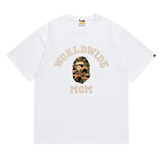 A Bathing Ape x MCM Worldwide White T-Shirt