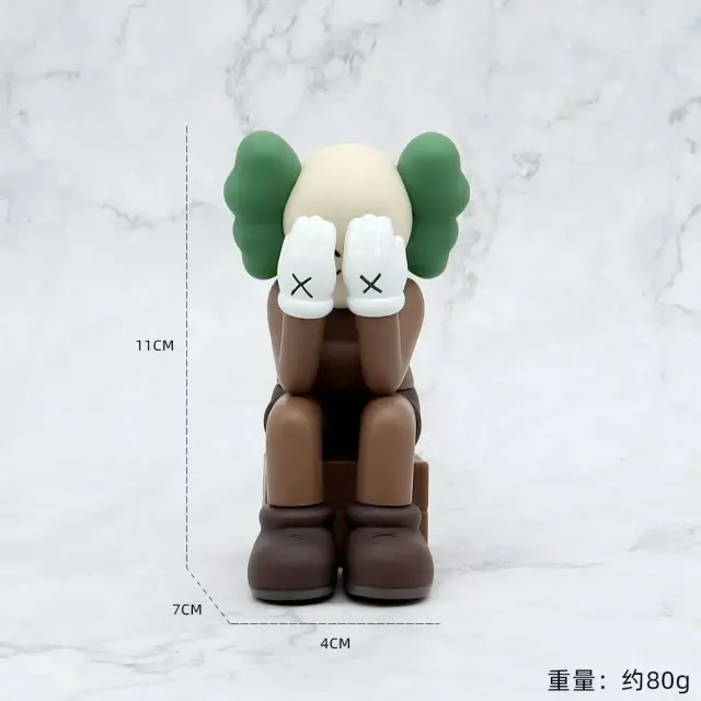 KAWS Passing Through Sitting Brown and Green