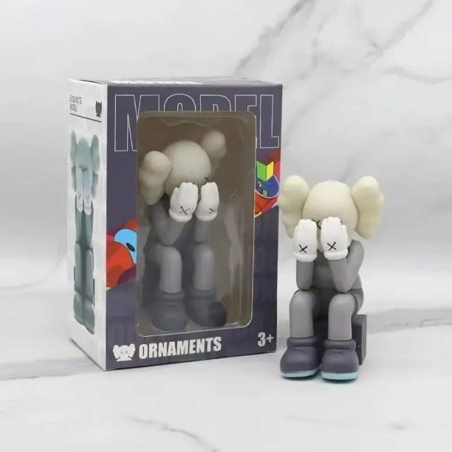 KAWS Sitting Figure Grey