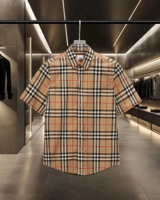 Burberry Classic Check Short Sleeve Shirt Archive Beige
