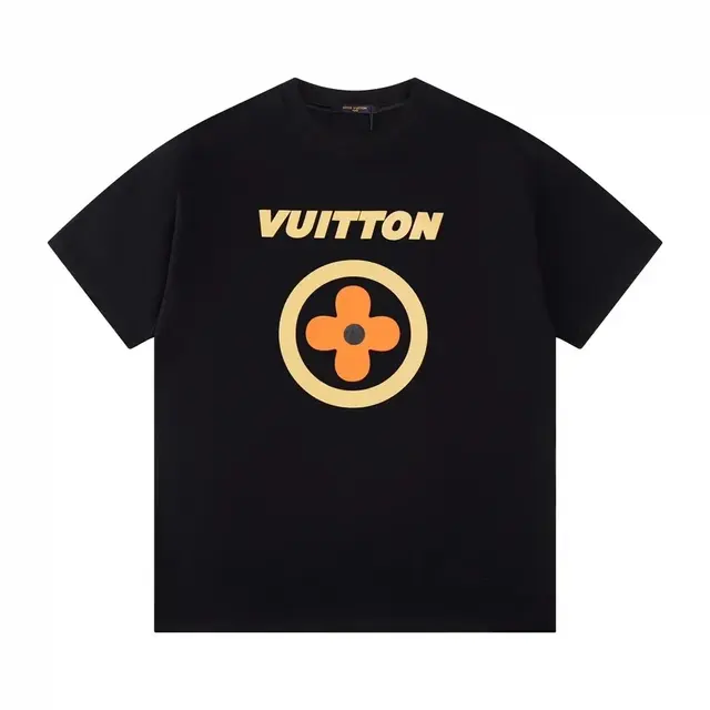 Louis Vuitton Monogram Flower Black T-Shirt