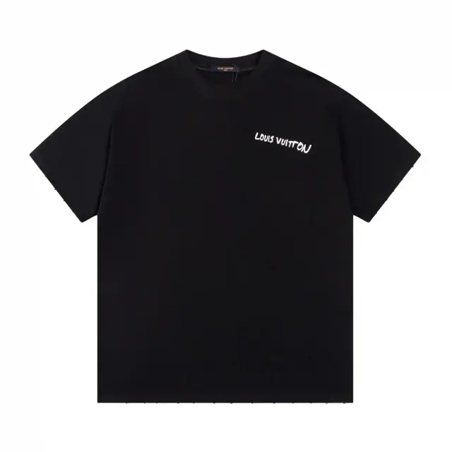 Louis Vuitton Script Logo Black T-Shirt