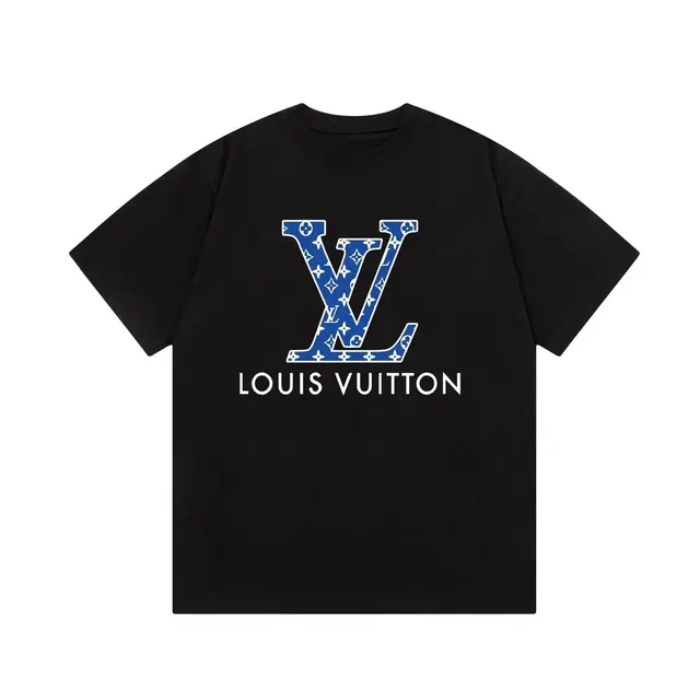 Louis Vuitton Monogram Outline Black T-Shirt
