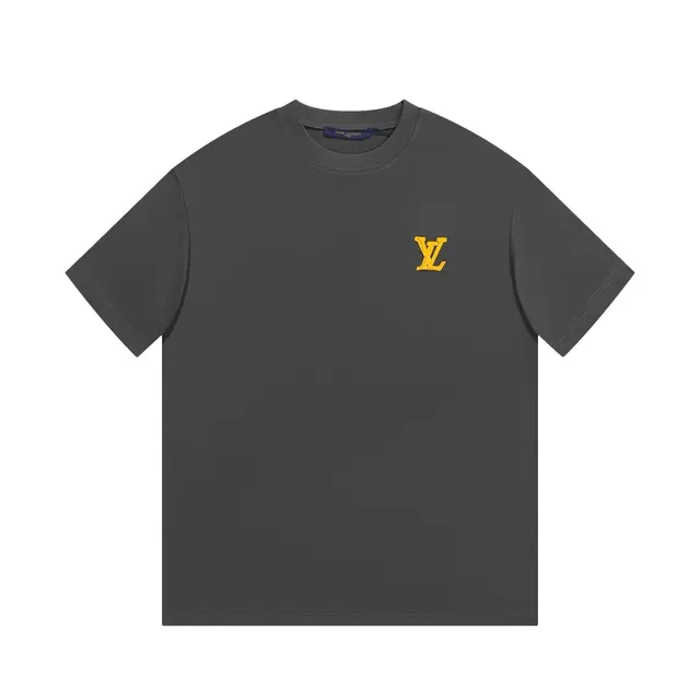 Louis Vuitton LV Logo Dark Grey T-Shirt