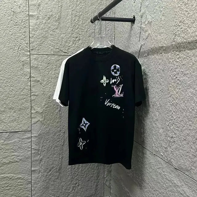 Louis Vuitton Watercolor Monogram Black T-Shirt