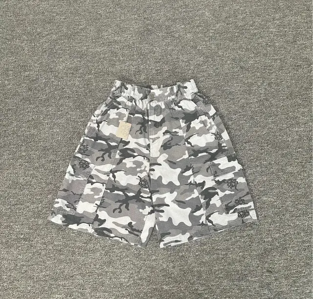 Mertra Grey Camouflage Cargo Shorts