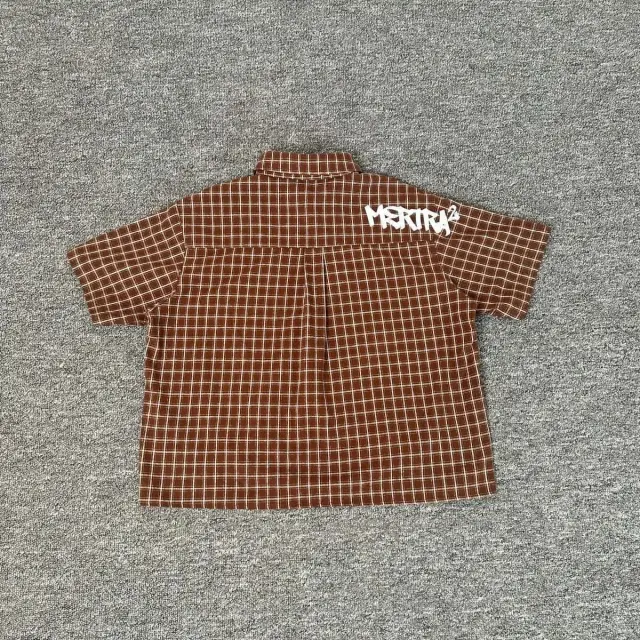 Mertra Brown Plaid Short Sleeve Shirt