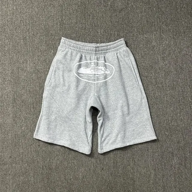 Corteiz Alcatraz Sweat Shorts Grey White