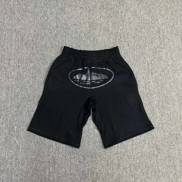 Corteiz Alcatraz Sweat Shorts Black Black