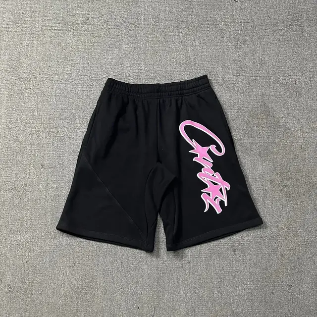 Corteiz Starz Sweatshorts Black Pink
