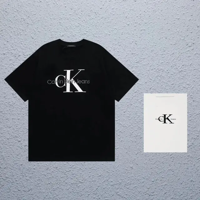 Calvin Klein Jeans Monogram Logo T-Shirt Black