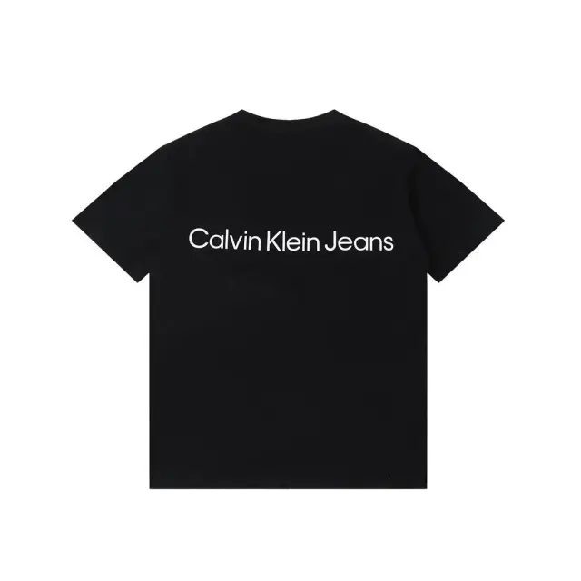 Calvin Klein Jeans Embossed Monogram Back Logo T-Shirt Black