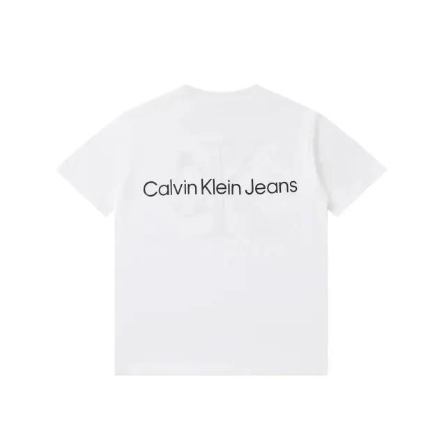 Calvin Klein Jeans Embossed Monogram Back Logo T-Shirt White