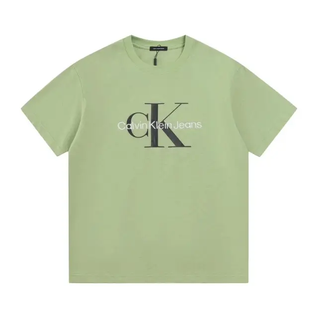 Calvin Klein Jeans Monogram Logo T-Shirt Light Green