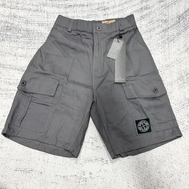 Stone Island Patch Cargo Shorts Grey