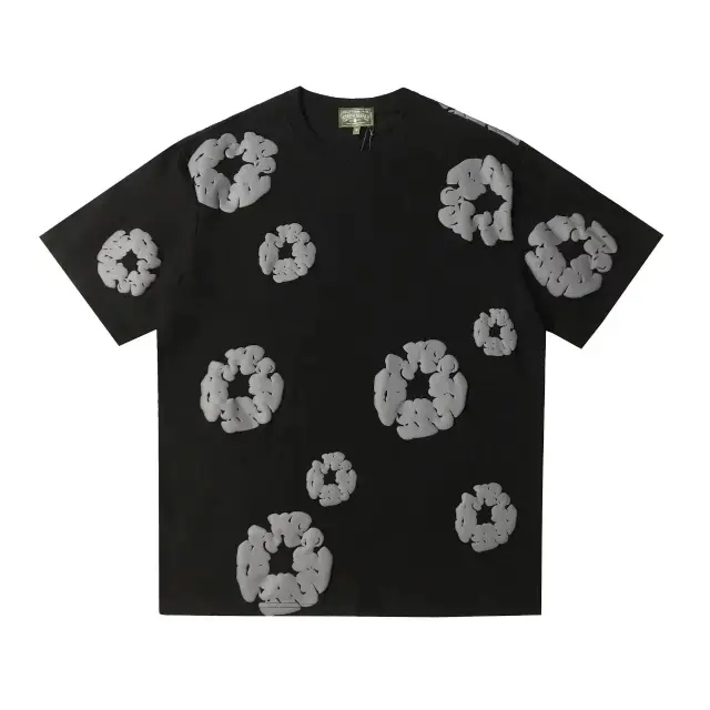 Denim Tears The Cotton Wreath T-Shirt Black Grey