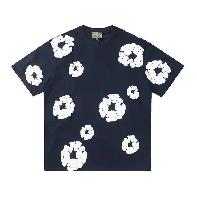 Denim Tears The Cotton Wreath T-Shirt Navy