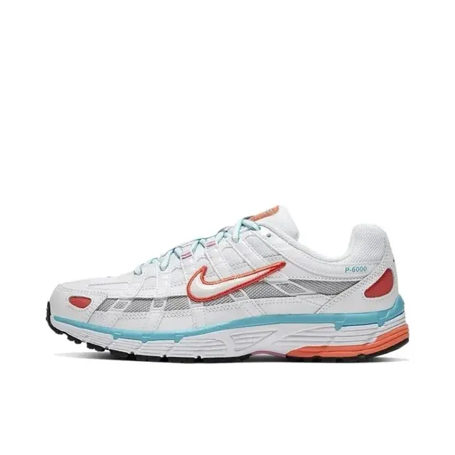 Nike P-6000 White Orange and Light Blue