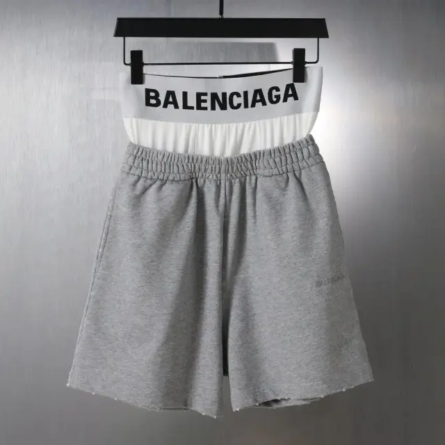 Balenciaga Boxer Trompe-l'Œil Sweatshorts Heather Grey