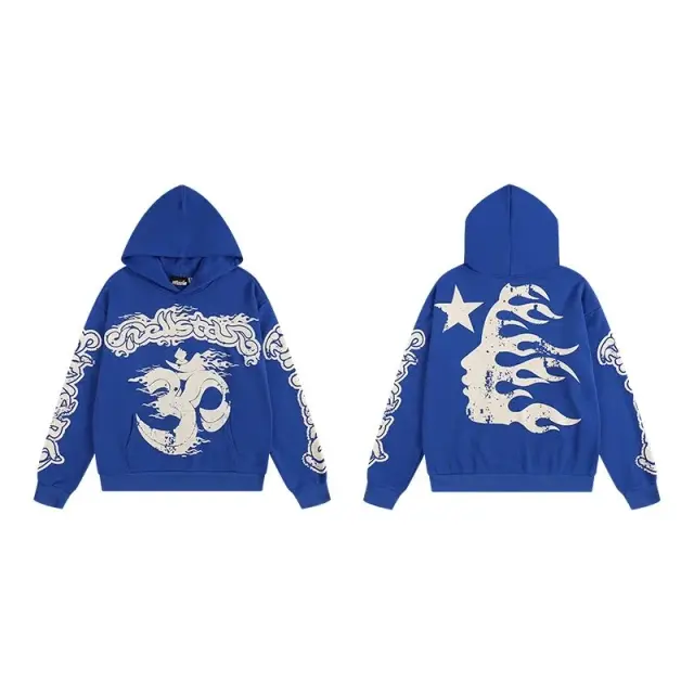 Hellstar Hoodie Blue