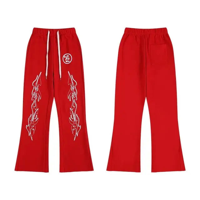 Hellstar Flare Sweatpants Red