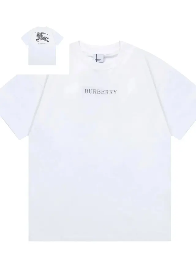 Burberry Back Equestrian Knight T-Shirt White