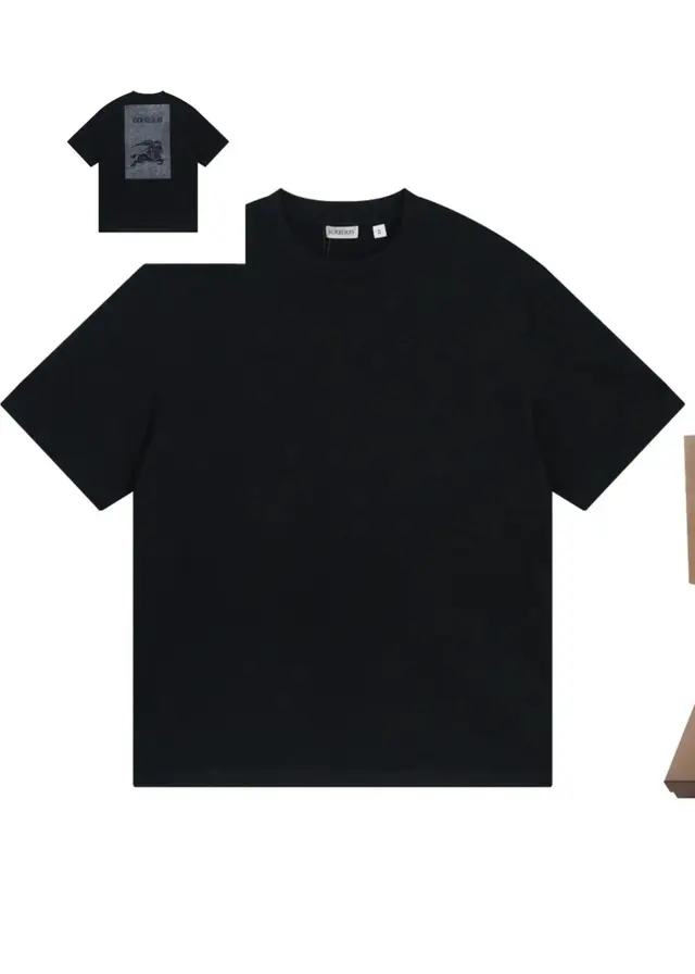 Burberry Back Knight Print T-Shirt Black