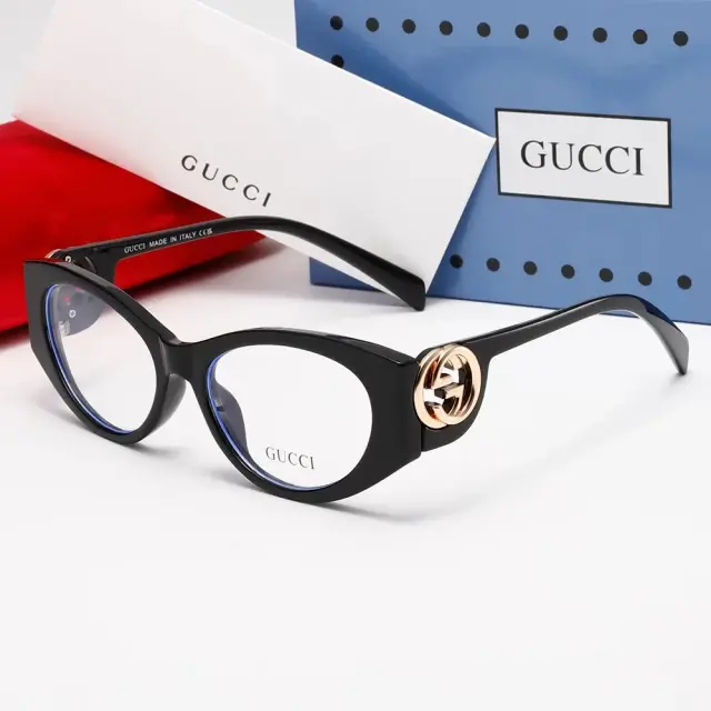 Gucci Cat-Eye Glasses Black Clear