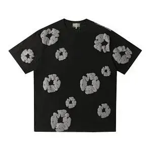 Denim Tears Cotton Wreath T-Shirt Black Grey